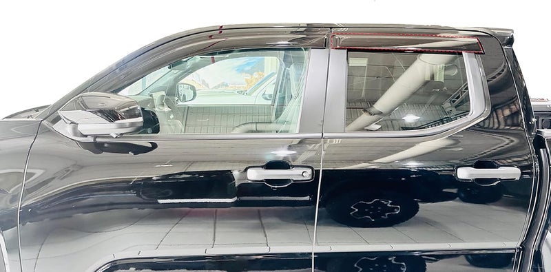 Optimal Co 2024-2026 Tape on Rain Guards for Toyota Tacoma Double Cab Side Window Visor Deflectors Heavy Duty Vent Shades 2025 - Image 2